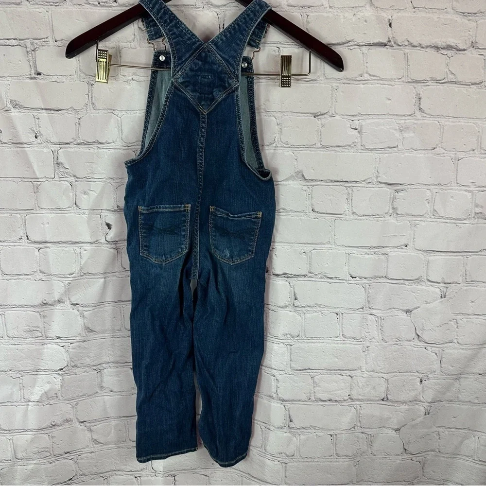 BabyGap Denim Overalls for Kids sz 4 cotton blend boho western